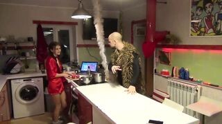 Orosz tinédzser nőci dp-be tolva