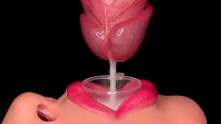 Közelről: a legjobb szopás, ami spriccelésre kényszerít a tölcséren keresztül! élvezés etetés! gyengéd pippantás asmr 4k