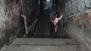 Fekete céda keményen megkefélve a favela domb urával a funk tánc után